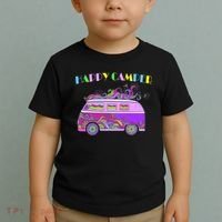 Happy Camper Hippie Van Toddler T-Shirt thumb 2