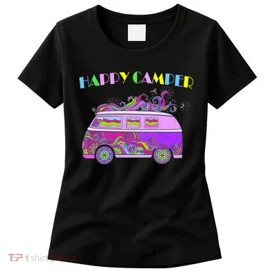 Happy Camper Hippie Van Women's T-Shirt