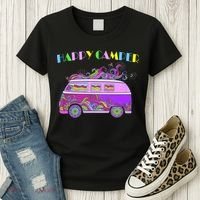 Happy Camper Hippie Van Women's T-Shirt thumb 3