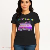 Happy Camper Hippie Van Women's T-Shirt thumb 4