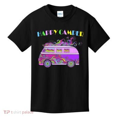 Happy Camper Hippie Van Kids T-Shirt
