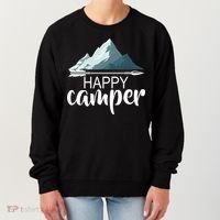 Happy Camper In The Mountains Women's Sweatshirt thumb 0