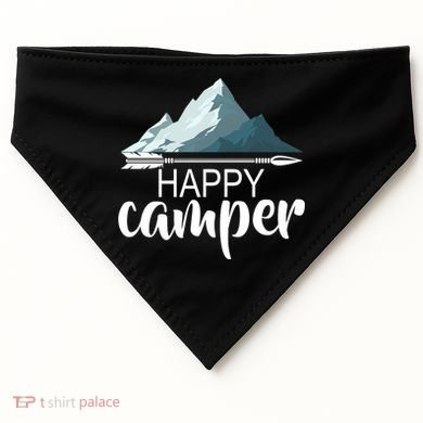 Happy Camper In The Mountains USA-Made Doggie Bandana