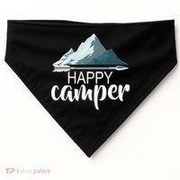 Happy Camper In The Mountains USA-Made Doggie Bandana thumb 0