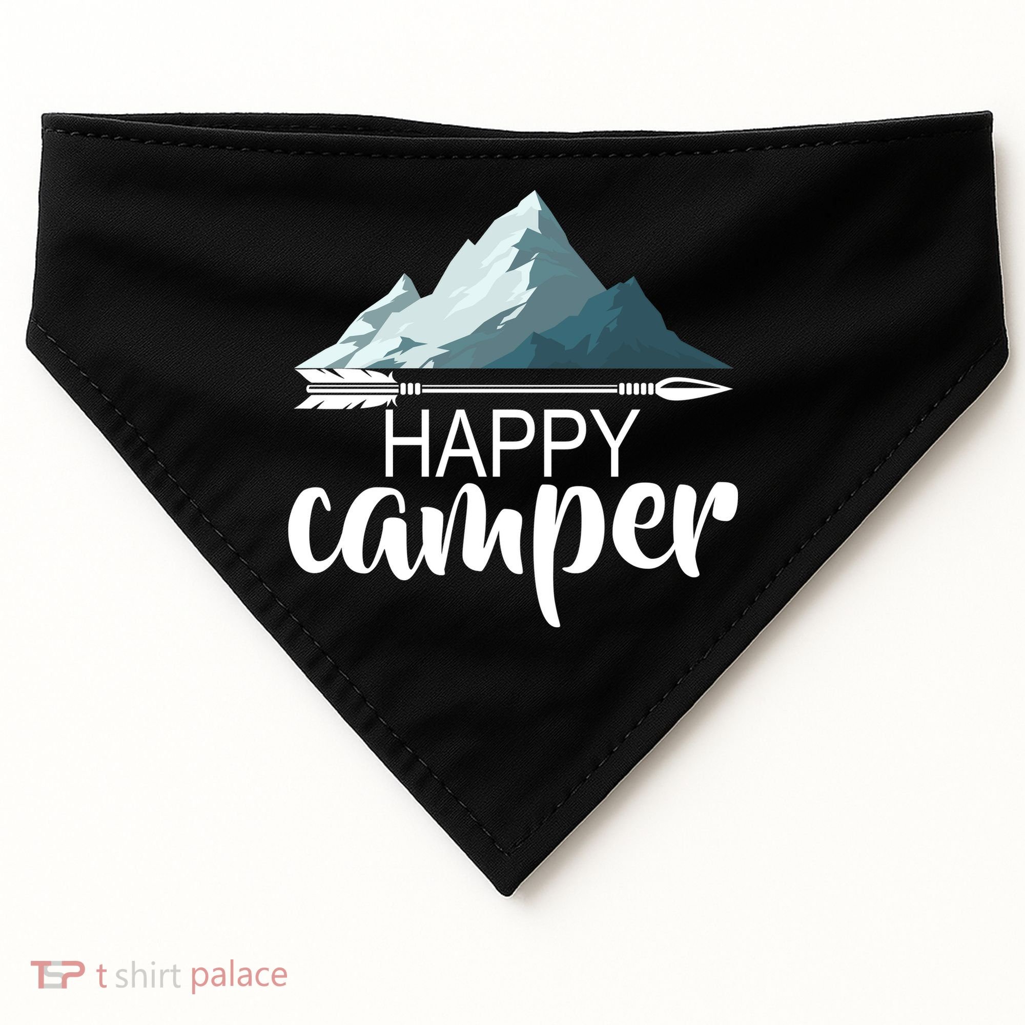 Happy Camper In The Mountains USA-Made Doggie Bandana