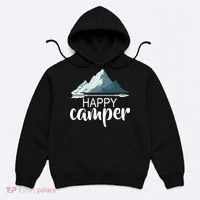 Happy Camper In The Mountains Hoodie thumb 0