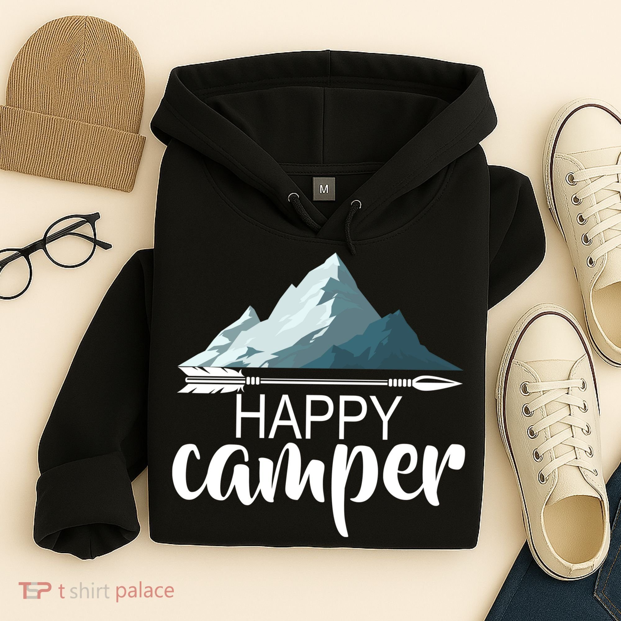 Happy Camper In The Mountains Hoodie