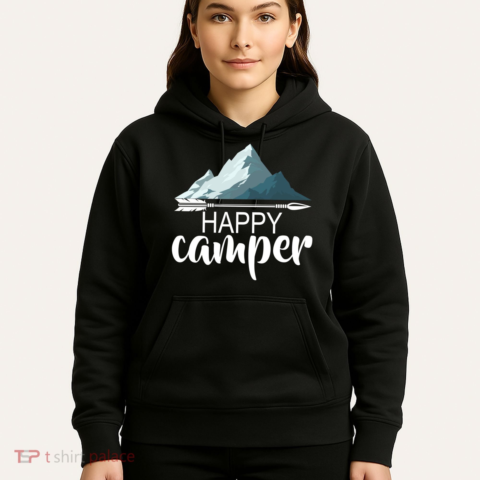 Happy Camper In The Mountains Hoodie