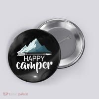 Happy Camper In The Mountains Button thumb 0