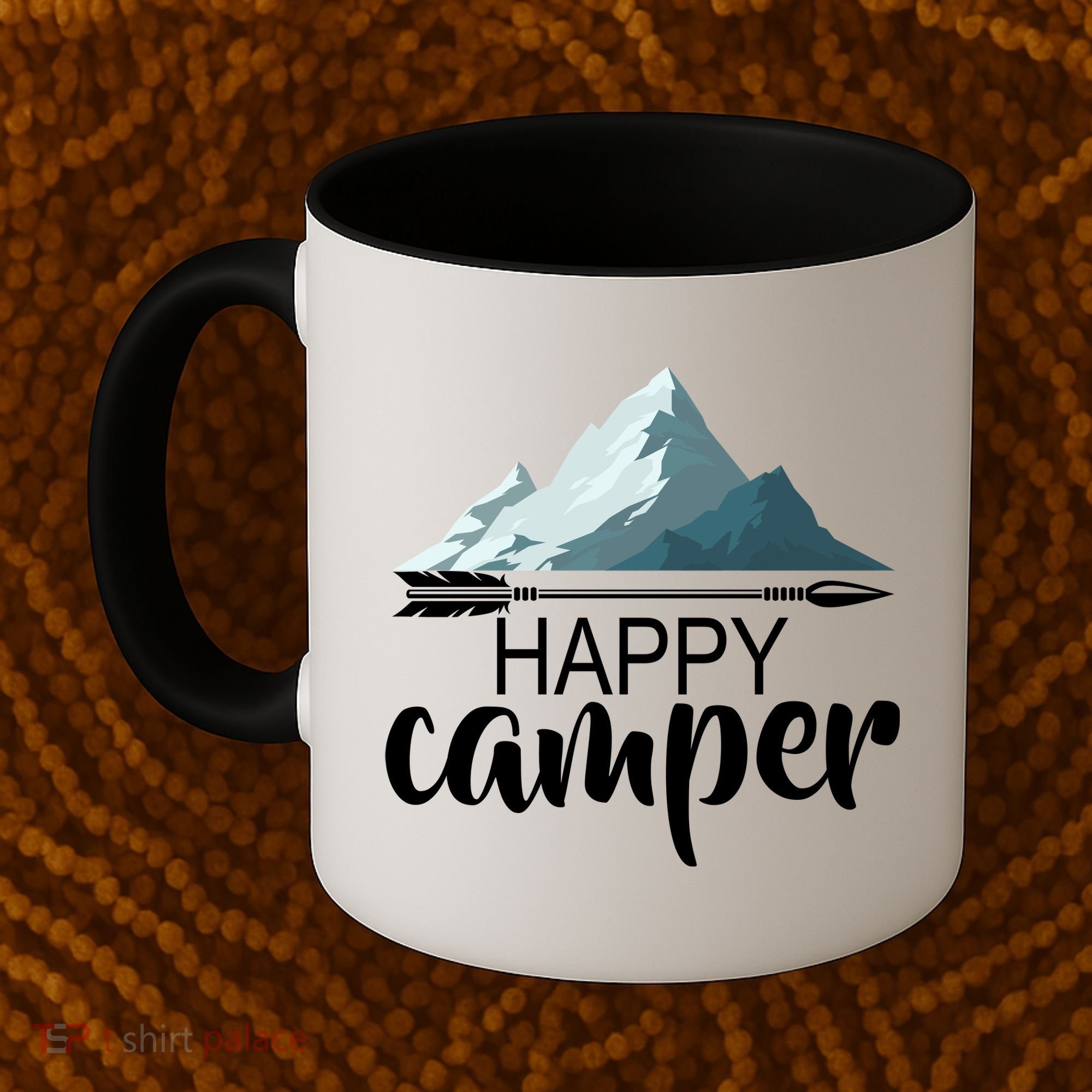 Happy Camper In The Mountains Coffee Mug
