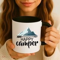 Happy Camper In The Mountains Coffee Mug thumb 3