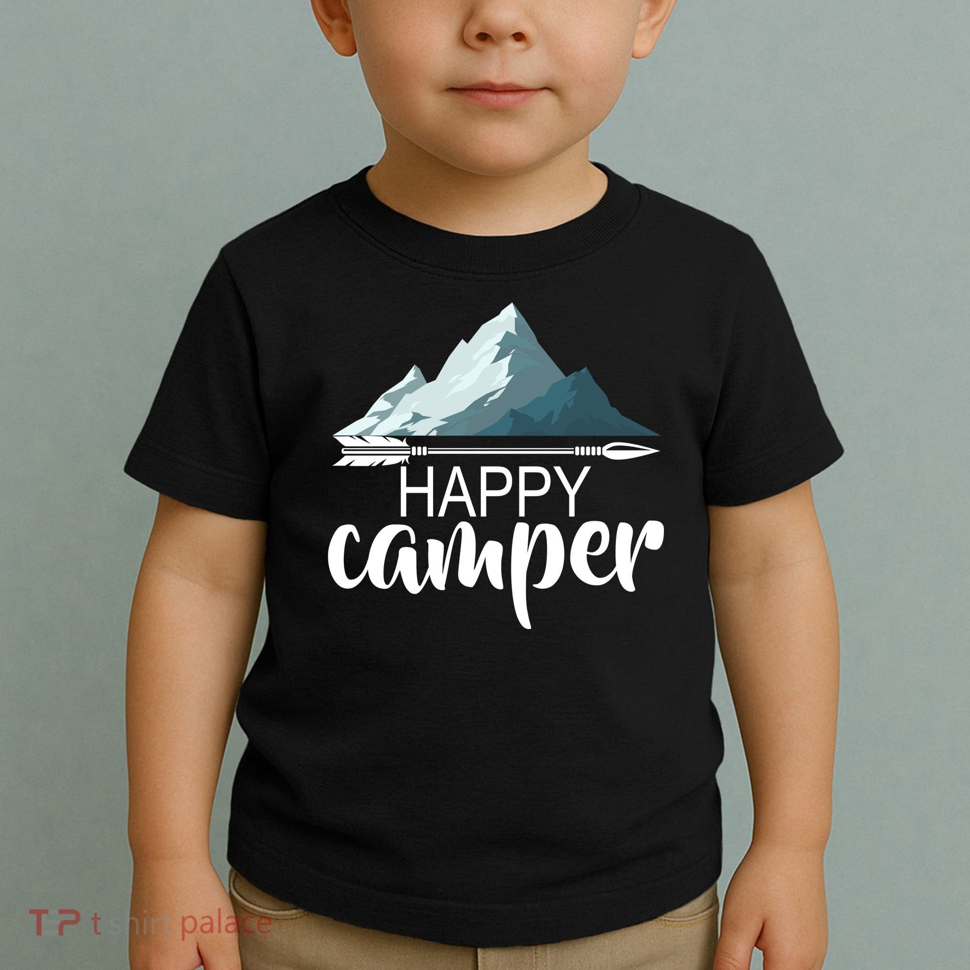 Happy Camper In The Mountains Toddler T-Shirt