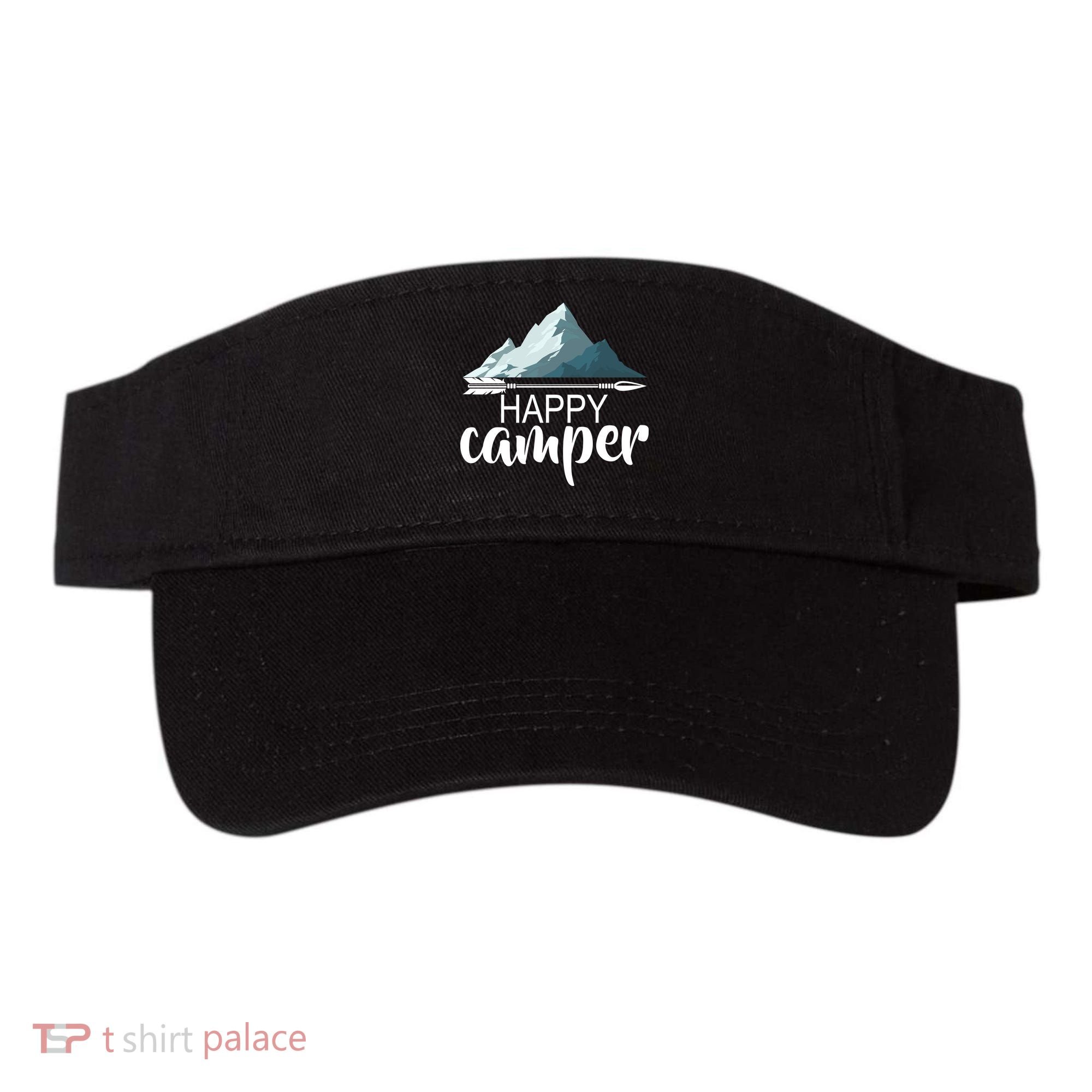 Happy Camper In The Mountains Visor