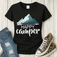 Happy Camper In The Mountains Women's T-Shirt thumb 3