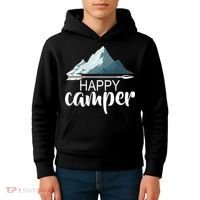 Happy Camper In The Mountains Kids Hoodie thumb 4