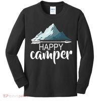 Happy Camper In The Mountains Kids Long Sleeve Shirt thumb 0