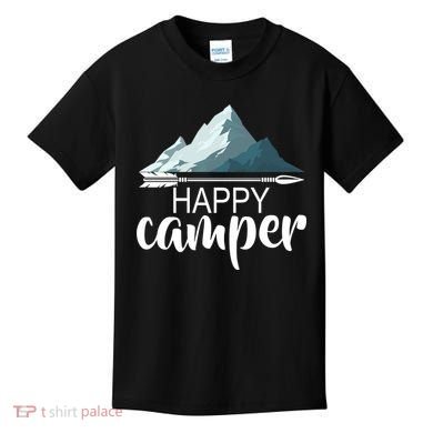 Happy Camper In The Mountains Kids T-Shirt