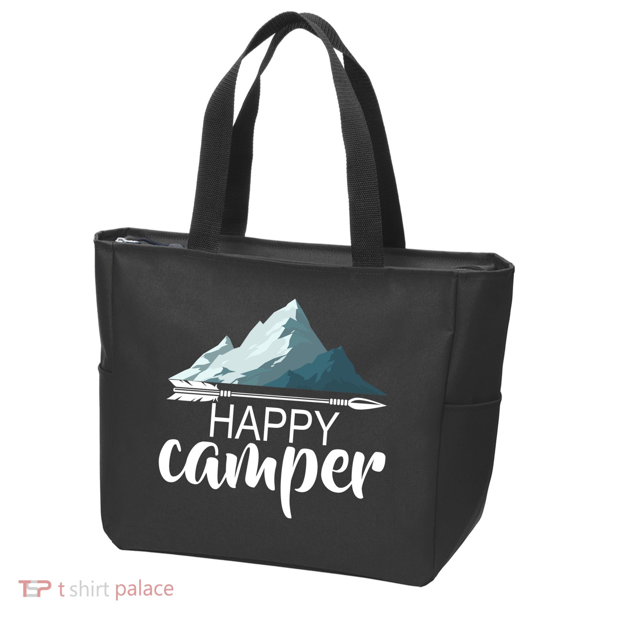 Happy Camper In The Mountains Tote Bag
