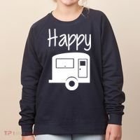 Happy Camper RV Camping Women's Sweatshirt thumb 0