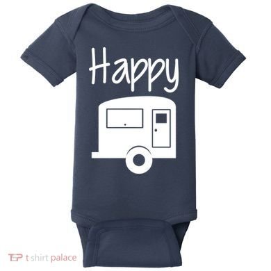 Happy Camper RV Camping Baby Bodysuit