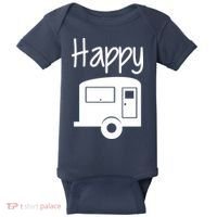 Happy Camper RV Camping Baby Bodysuit thumb 0