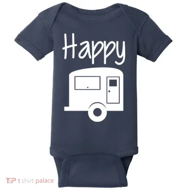 Happy Camper RV Camping Baby Bodysuit