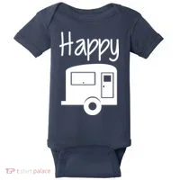 Happy Camper RV Camping Baby Bodysuit thumb 0