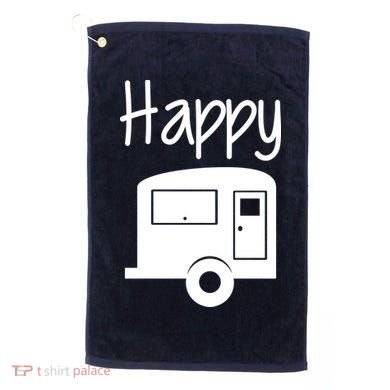 Happy Camper RV Camping Golf Towel