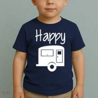 Happy Camper RV Camping Toddler T-Shirt thumb 2