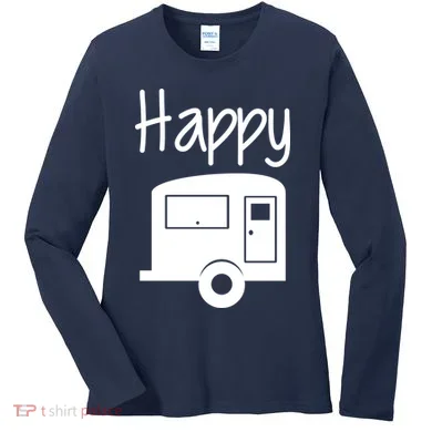 Happy Camper RV Camping Women's Long Sleeve Shirt