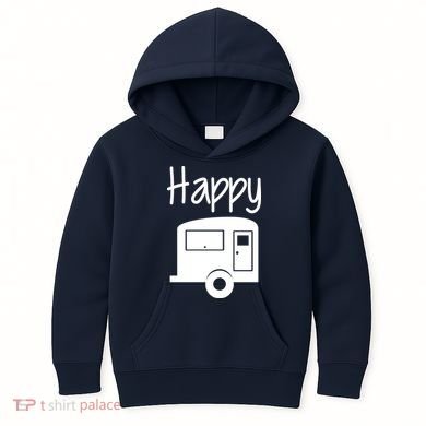 Happy Camper RV Camping Kids Hoodie