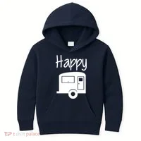 Happy Camper RV Camping Kids Hoodie thumb 0