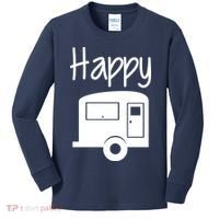 Happy Camper RV Camping Kids Long Sleeve Shirt thumb 0