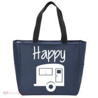 Happy Camper RV Camping Tote Bag thumb 0