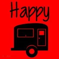Happy Camper RV Camping Santa Hat thumb 1