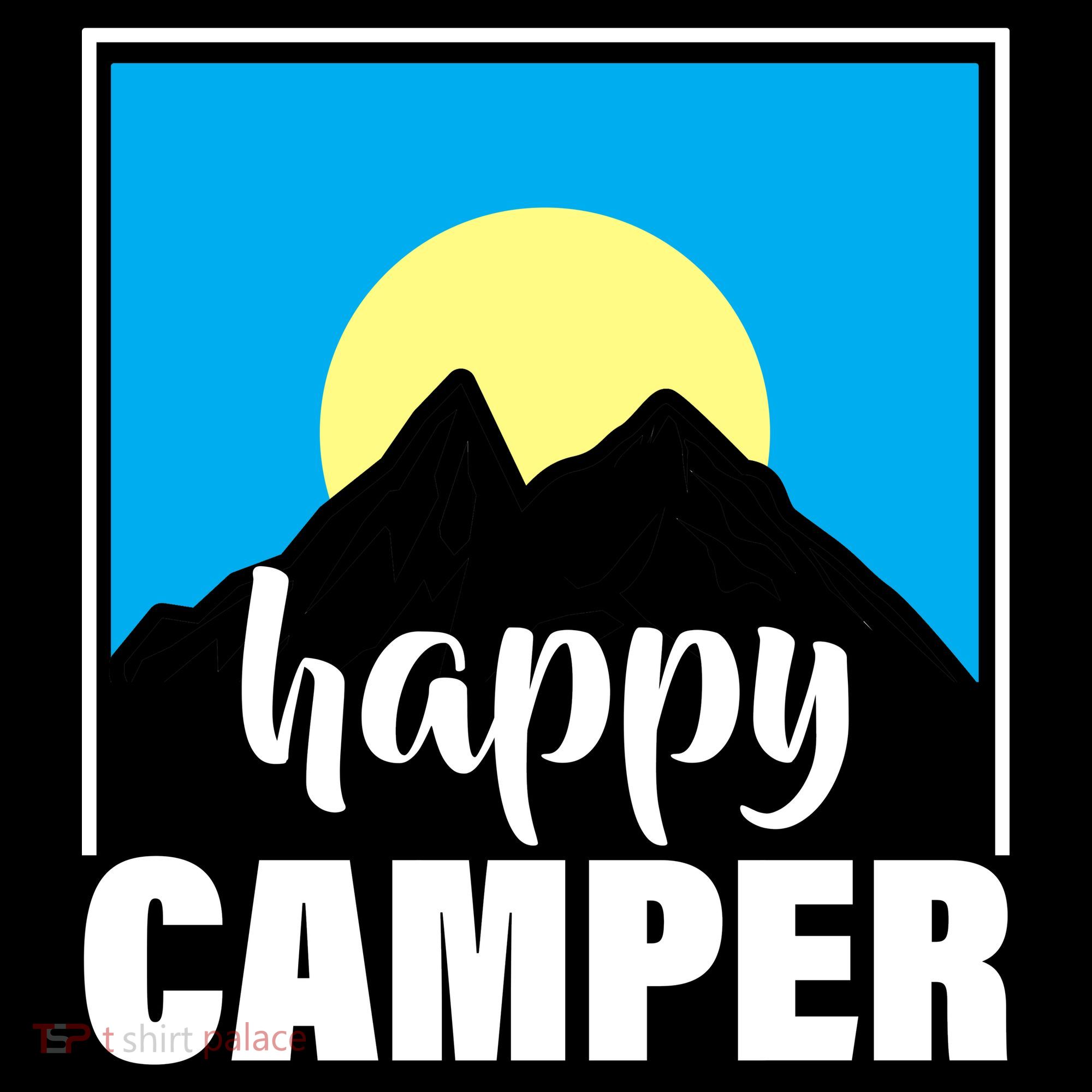 Happy Camper Sunrise Over Mountains Backpack