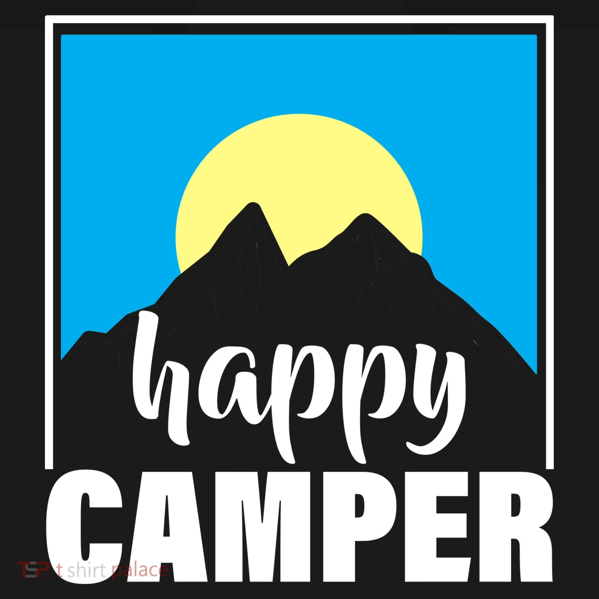Happy Camper Sunrise Over Mountains Backpack