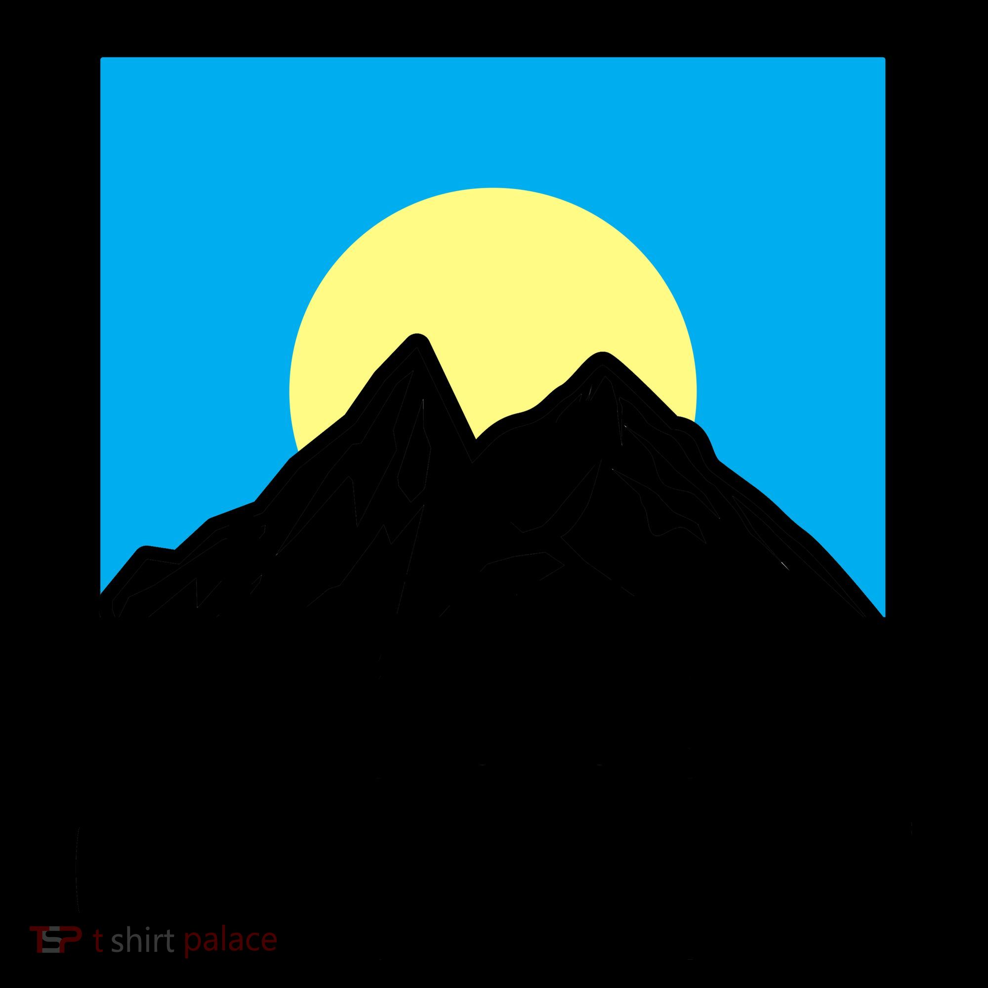 Happy Camper Sunrise Over Mountains Coffee Mug