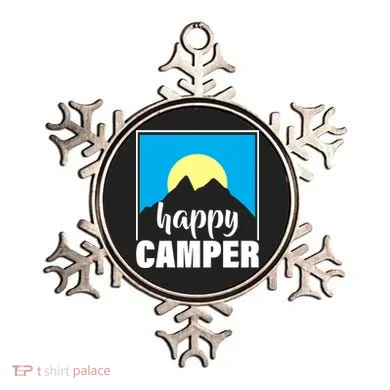 Happy Camper Sunrise Over Mountains Ornament
