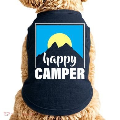 Happy Camper Sunrise Over Mountains Doggie Tank