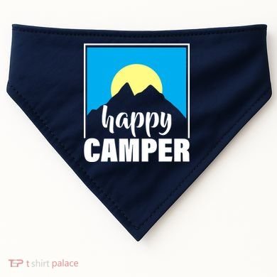 Happy Camper Sunrise Over Mountains USA-Made Doggie Bandana