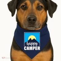 Happy Camper Sunrise Over Mountains USA-Made Doggie Bandana thumb 1