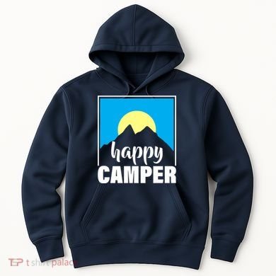 Happy Camper Sunrise Over Mountains Hoodie