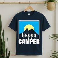 Happy Camper Sunrise Over Mountains T-Shirt thumb 2