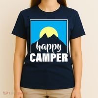 Happy Camper Sunrise Over Mountains T-Shirt thumb 4