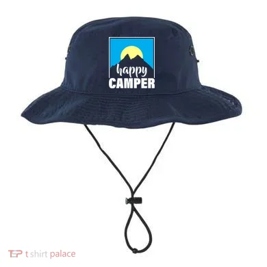 Happy Camper Sunrise Over Mountains Bucket Hat