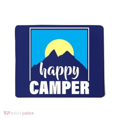 Happy Camper Sunrise Over Mountains Mousepad
