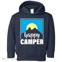 Happy Camper Sunrise Over Mountains Toddler Hoodie thumb 0