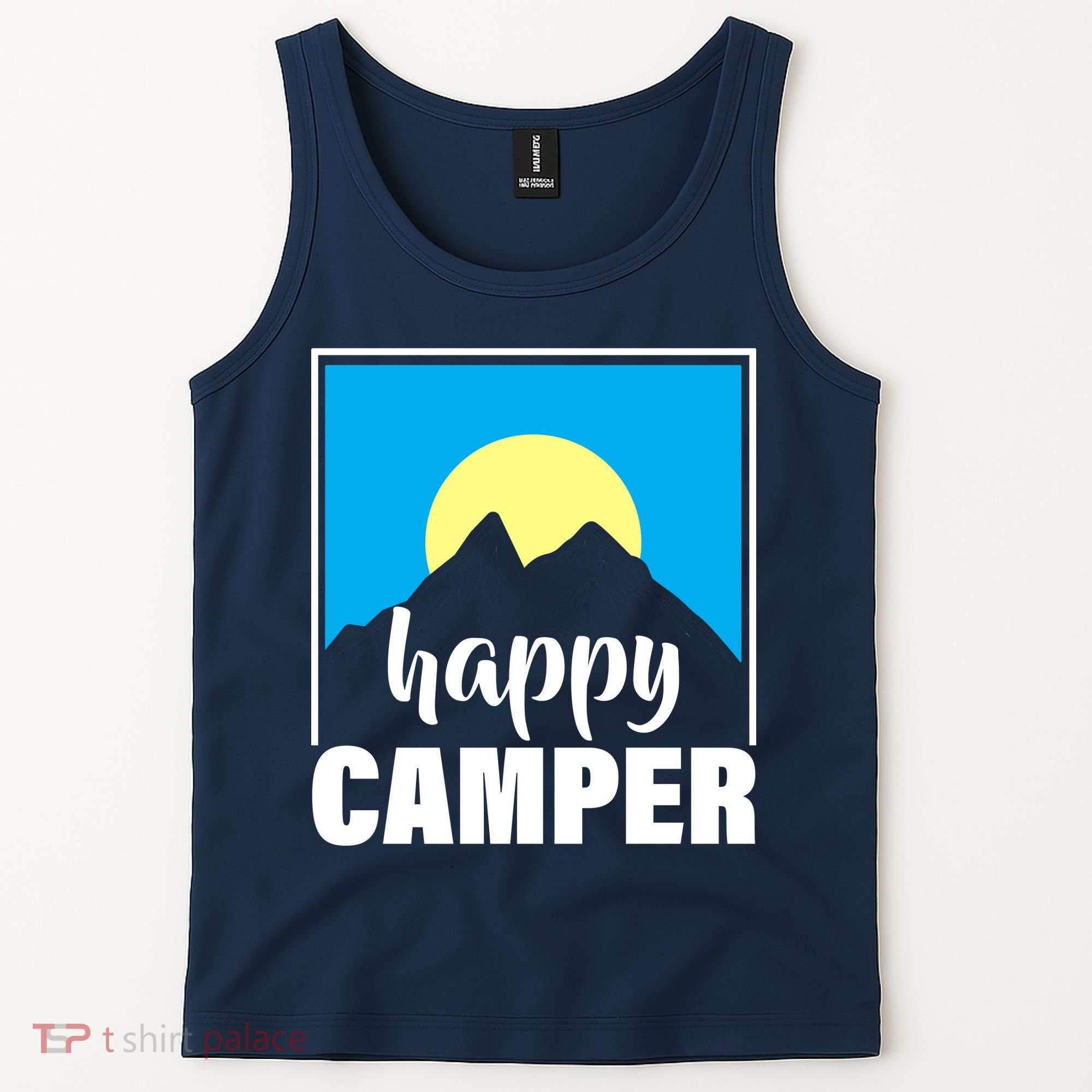 Happy Camper Sunrise Over Mountains Tank Top