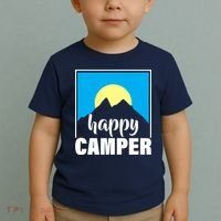 Happy Camper Sunrise Over Mountains Toddler T-Shirt thumb 2